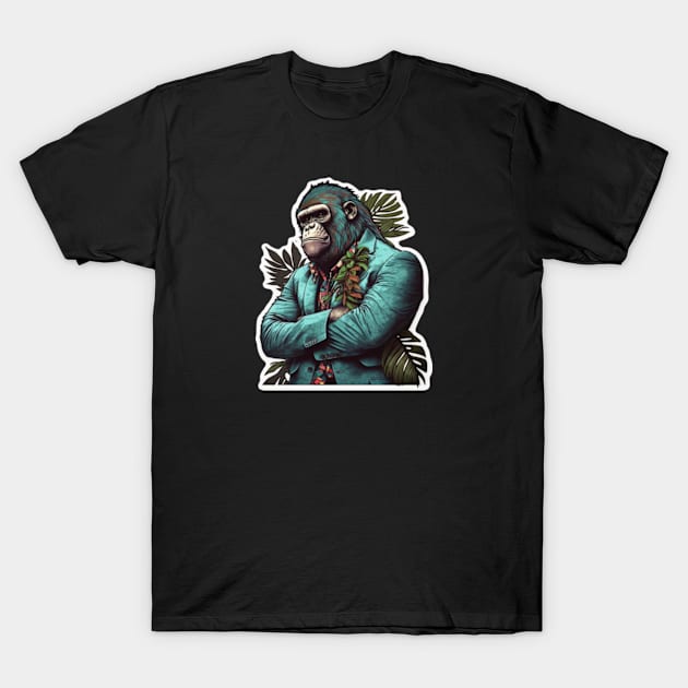 Shades of Toughness - Cool Gorilla T-Shirt by teehood